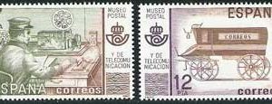 Sello 2637-38.Museo Postal