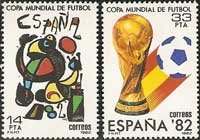 Sello 2644-45.Copa Mundial de Fútbol ESPAÑA’82