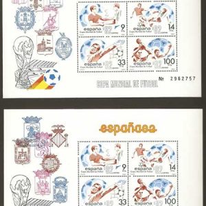 Sello 2664-65.Copa Mundial de Fútbol ESPAÑA’82