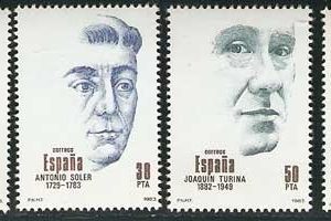 Sello 2705-08.Centenarios
