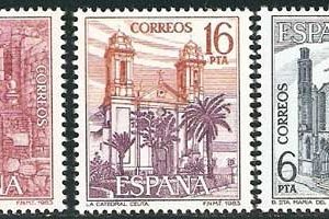 Sello 2724-28.Paisajes y monumentos