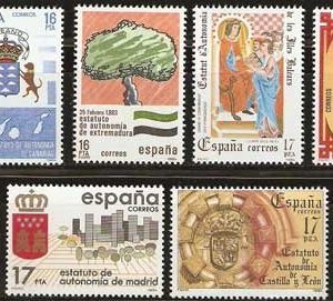 Sello 2735-42.Estatutos de Autonomía