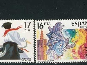 Sello 2744-47.Grandes fiestas populares españolas
