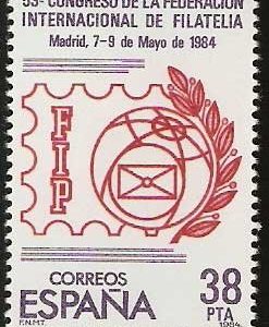 Sello 2755.53º cong. de la Federación Internacional de Filatelia