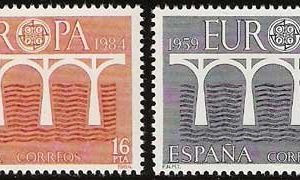 Sello 2756-57.Europa-CEPT.XXV Aniversario