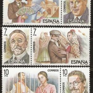 Sello 2762-67.Maestros de la Zarzuela