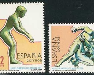 Sello 2768-71.Juegos Olímpicos de los Ángeles