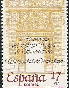 Sello 2780.V Centenario del Colegio Mayor de Santa Cruz