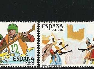 Sello 2783-86.Grandes fiestas populares españolas