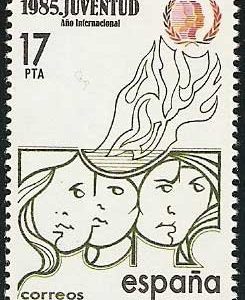 Sello 2787.Año Internacional de la Juventud