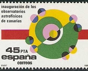 Sello 2802.Inauguración de los Observatorios Astrofísicos de Can