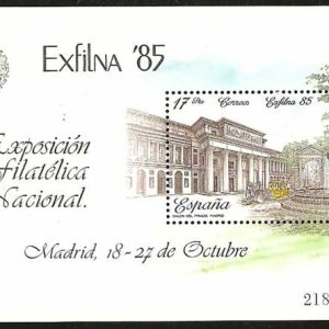 Sello 2814.Exposición Filatélica Nacional EXFILNA’85