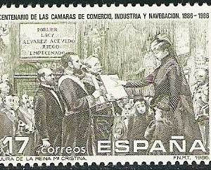 Sello 2845.I Cent. Cámaras de Comercio,Industria y Navegación