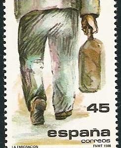 Sello 2846.La emigración