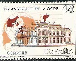 2874. Sello XXV Aniversario de la OCDE