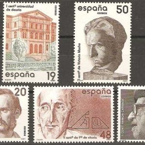 2880-84. Sello Centenarios