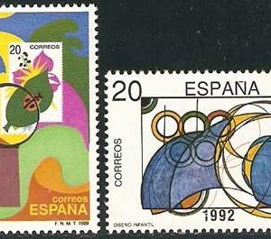 2986-87. Sello Diseño infantil