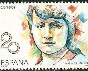 2989. Sello Mujeres famosas españolas. María de Maetzu