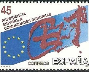 3010. Sello Presidencia Española de las Comunidades Europeas