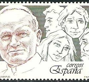 3022. Sello Papa y Juventud. Juan Pablo II