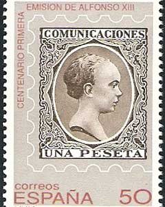 3024. Sello Cent. primera emisión de Alfonso XIII, «Pelón»