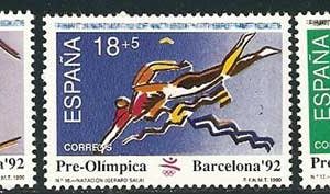 3076-78. Sello Barcelona 92.V Serie Pre-olímpica