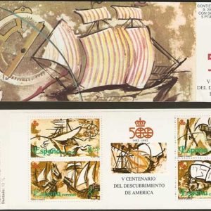 3079C. Sello V Cent. del Descubrimiento de América.Viajes