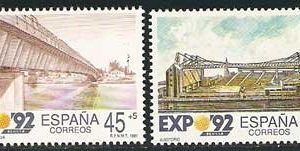 3100-03. Sello Exposición Universal de Sevilla 1992