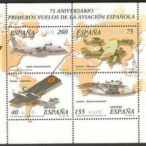 3790.Aviación.75º aniv. primeros vuelos aviación española