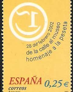 3883. Sello homenaje a la peseta
