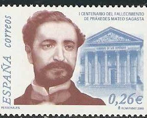 3962.Cent. de la muerte de Práxedes Mateo Sagasta