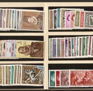Año completo de sellos 1961