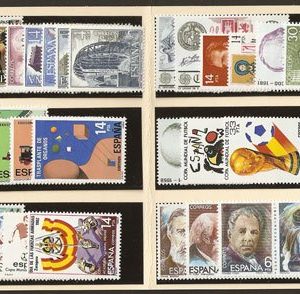 Año completo de sellos 1982