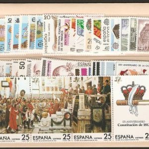 Año completo de sellos 1987