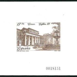 Prueba Lujo nº008.EXPOSICIÓN FILATÉLICA NACIONAL EXFILNA’85.Madr