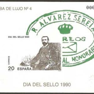 Prueba Lujo nº020.DÍA DEL SELLO 1990