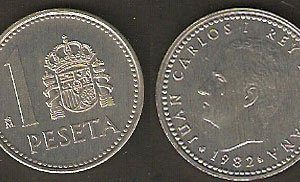 Monedas. 001 peseta S/C