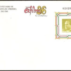 005. Sobre Entero Postal EXFILNA’86.Córdoba