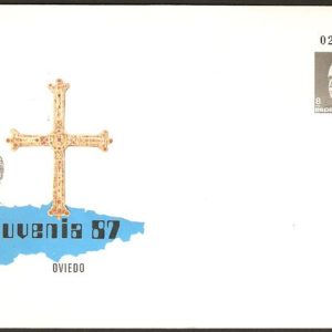 009. Sobre Entero Postal JUVENIA’87.Oviedo