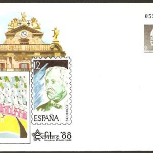 010B. Sobre Entero Postal EXFILNA’88.Pamplona