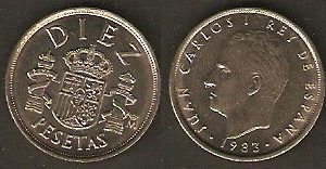 Monedas. 010 pesetas S/C