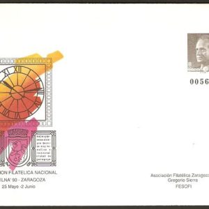 015. Sobre Entero Postal EXFILNA’90.Zaragoza
