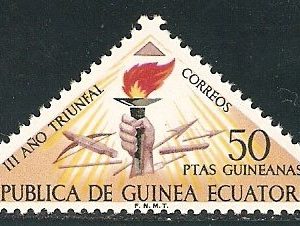 Sellos Guinea Ec. 017.III Año Triunfal