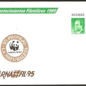 027. Sobre Entero Postal Acontecimientos Filatélicos 1995