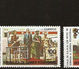 Sellos Guinea Ec. 027-29.Viaje de SS.MM. Reyes de España