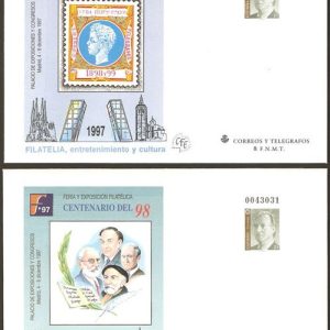 043-44. Sobre Entero Postal FILATELIA’97 (2 SOBRES)
