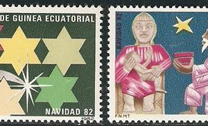 Sellos Guinea Ec. 043-44.Navidad 1982