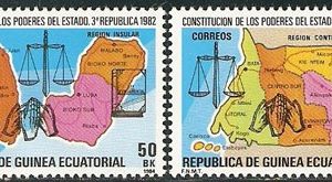 Sellos Guinea Ec. 051-52.Constitución III República