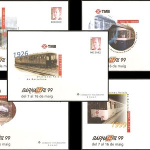 053. Sobre Entero Postal BARNAFIL’99 (JUEGO 5 SOBRES)