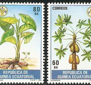 Sellos Guinea Ec. 055-56.Día Mundial de la Alimentación